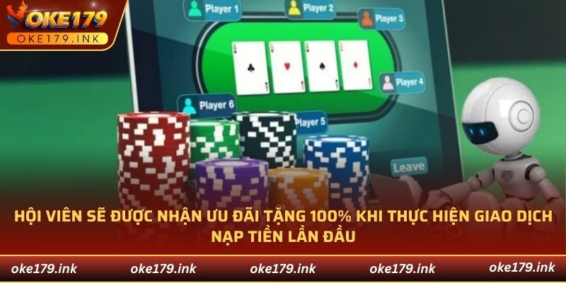 Giao dịch lần đầu nhận ưu đãi 100%
