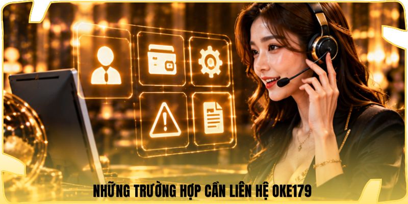 Những trường hợp cần liên hệ Oke179